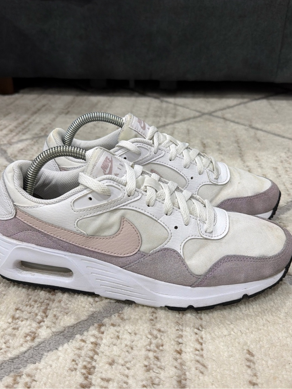 Nike Air Max SC Size 9 Sneakers White Platinum Violet Athletic Shoes CW4554-120